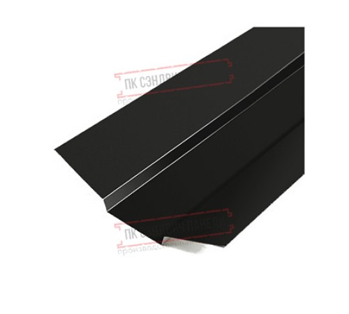 Планка ендовы верхняя 76х76х2000 Viking E Ral9005-0.5