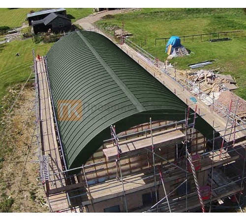 Продольно гнутый фальц профилированный 0,5 RAL 6020 Velur20