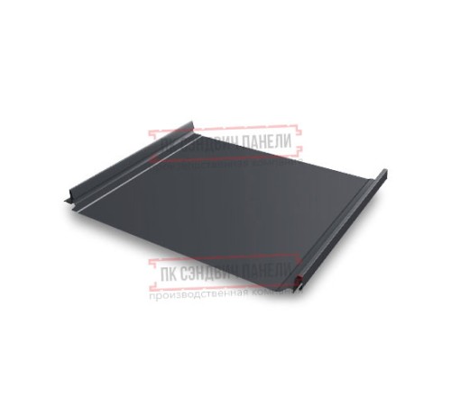 Кликфальц Pro 0,5 Quarzit RAL7024 мокрый асфальт с пленкой на замках