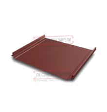 Кликфальц Pro 0,5 Satin RAL3009 оксидно-красный с пленкой на замках