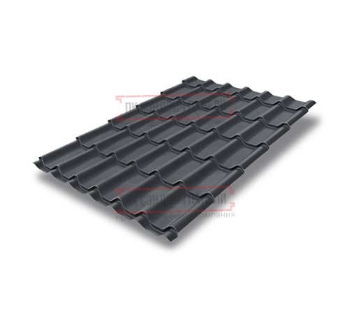 Металлочерепица Классик RAL7024 Satin-0,5