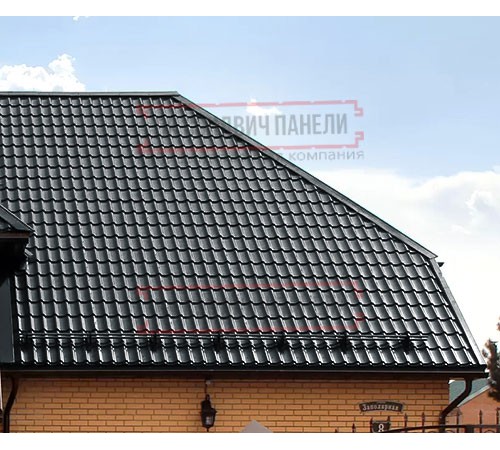 Металлочерепица Классик RAL7016 Velur-0,5