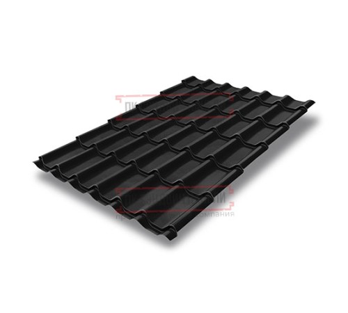 Металлочерепица Классик RAL9005 Satin-0,5