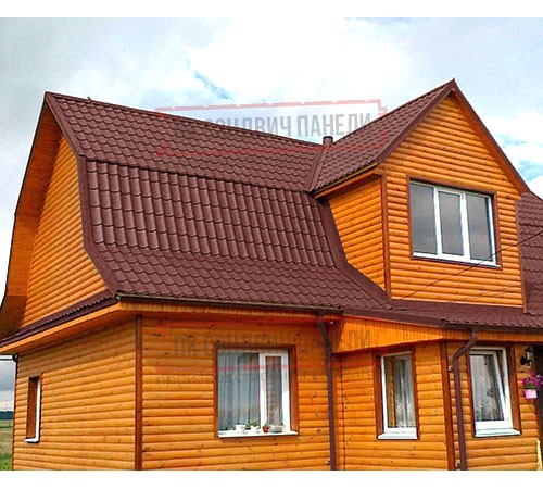 Металлочерепица классик плюс RAL3009 Velur20-0.5
