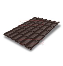 Металлочерепица классик плюс RAL8017 Satin-0.5