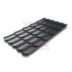 Металлочерепица Квинта плюс 3D RAL7024 Satin-0,5