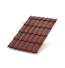 Металлочерепица Макси RAL3009 Полиэстер-0.5