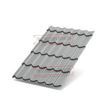 Металлочерепица Макси RAL9006 Призма-0.5