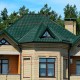 Металлочерепица Модерн RAL6005 Полиэстер-0,4
