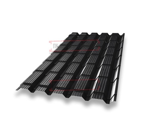 Металлочерепица Монкатта RAL9005 Drap-0,45
