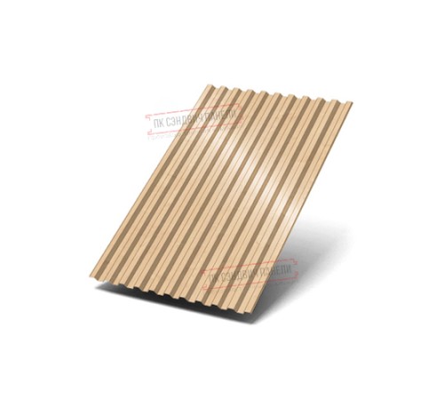 Профилированный лист C21х1000 ECOSTEEL-Клен-0.5