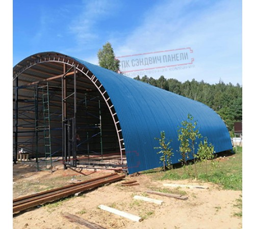 Профнастил МП10ПГ-0.5, Ширина-1100, Полиэстер RAL5015