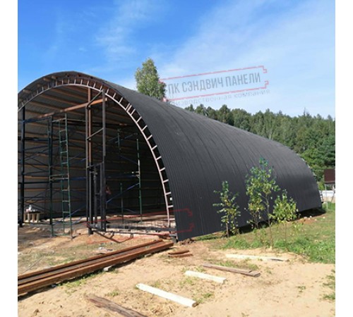 Профнастил МП10ПГ-0.7, Ширина-1100, Полиэстер RAL7024